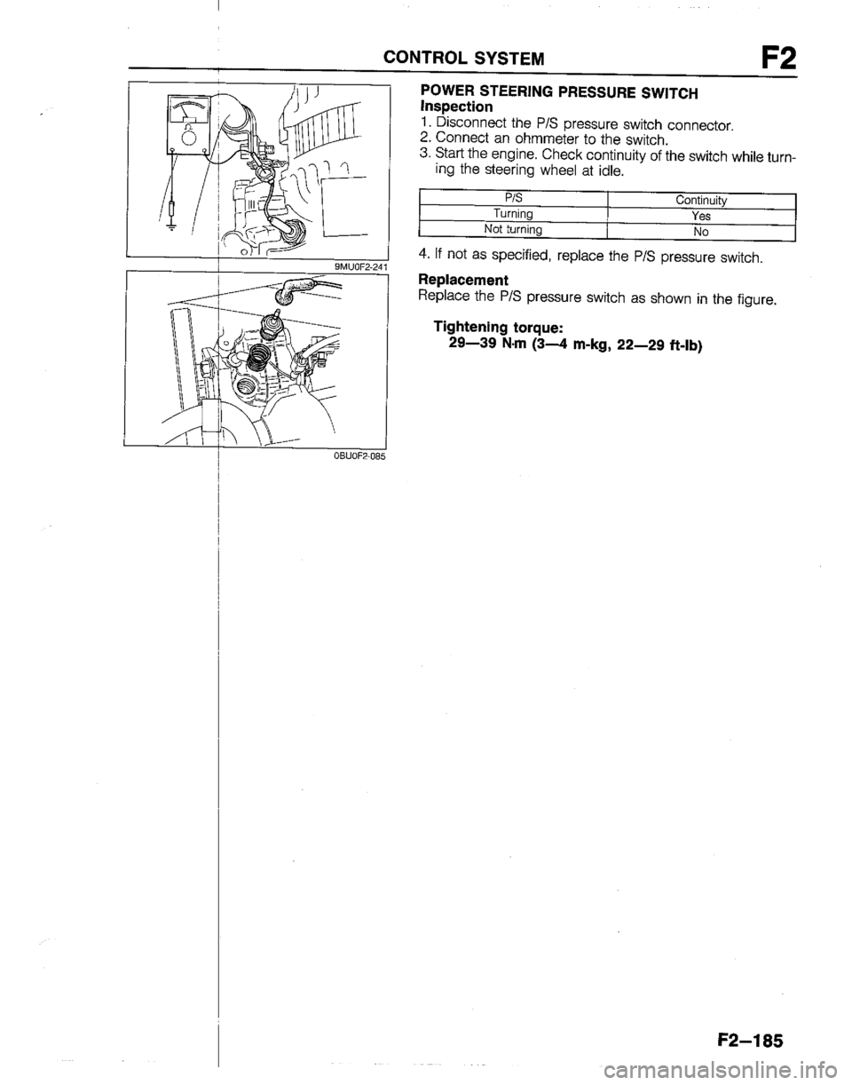 MAZDA B2200 1992  Workshop Manual 