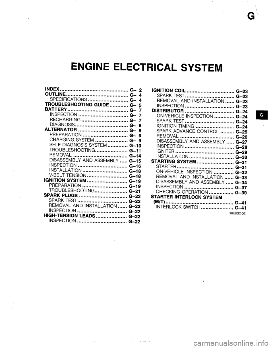 MAZDA B2200 1992  Workshop Manual 