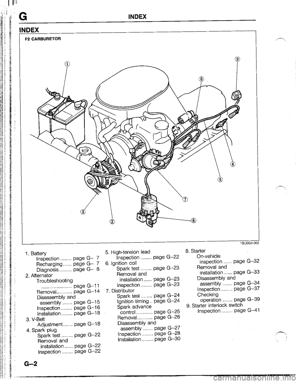 MAZDA B2200 1992  Workshop Manual 