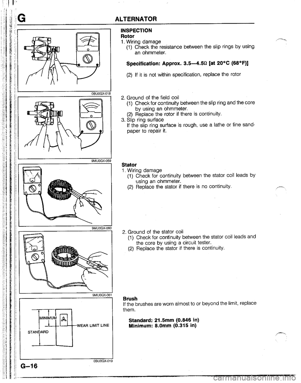 MAZDA B2200 1992  Workshop Manual 