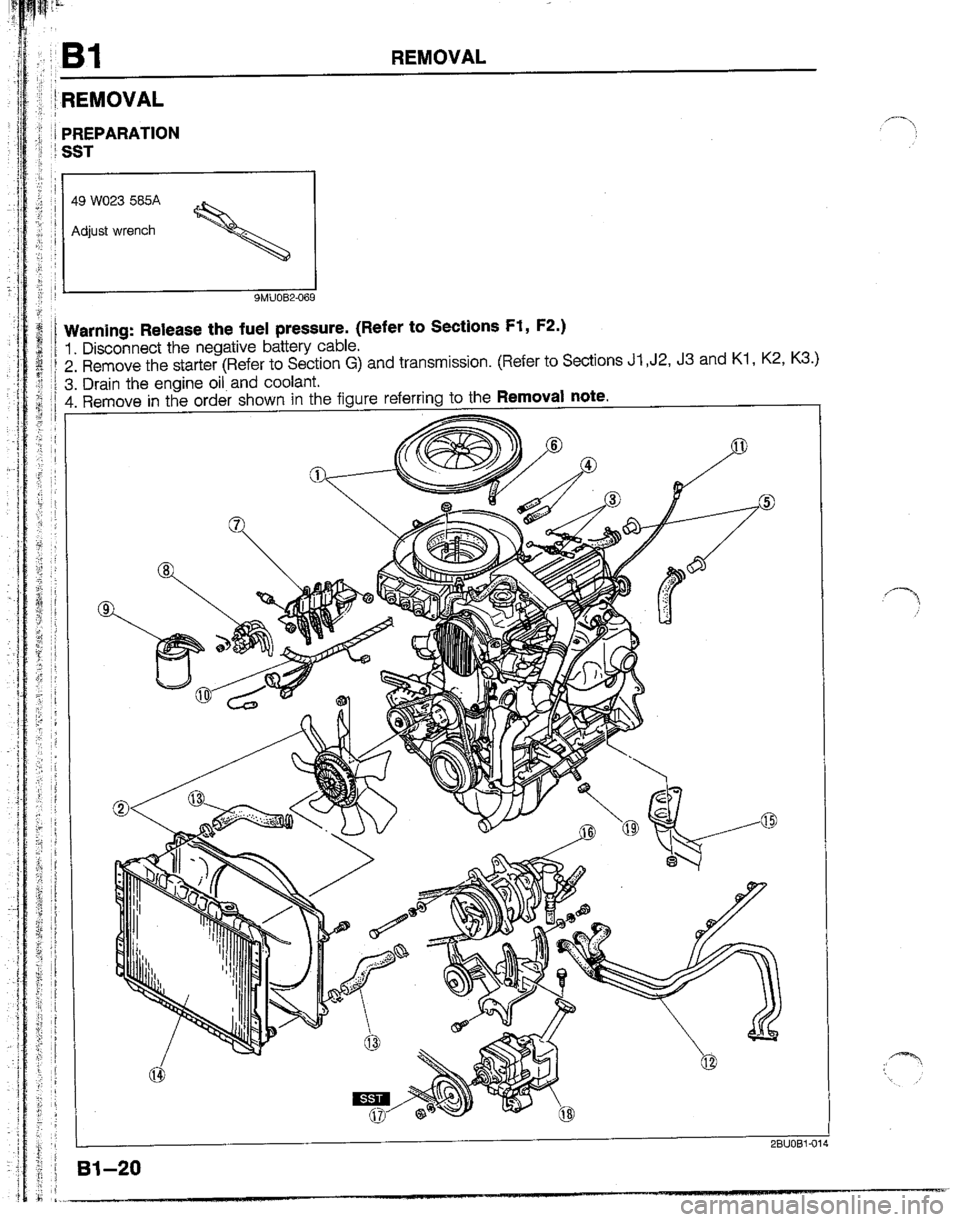 MAZDA B2200 1992  Workshop Manual 