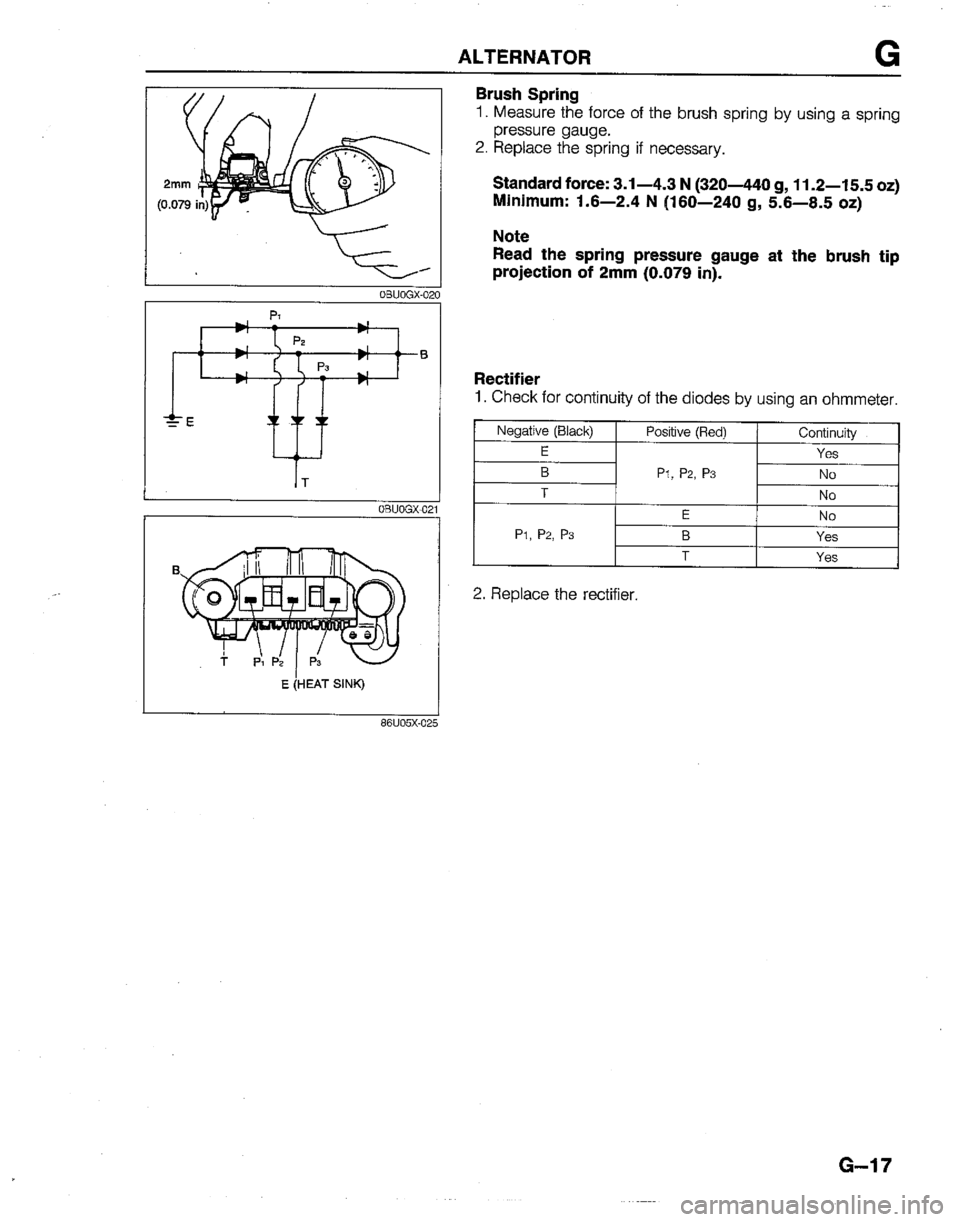 MAZDA B2200 1992  Workshop Manual 