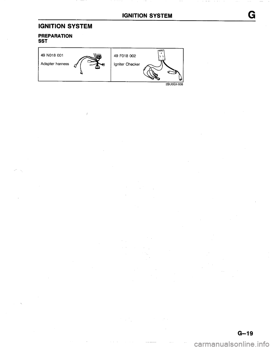 MAZDA B2200 1992  Workshop Manual 