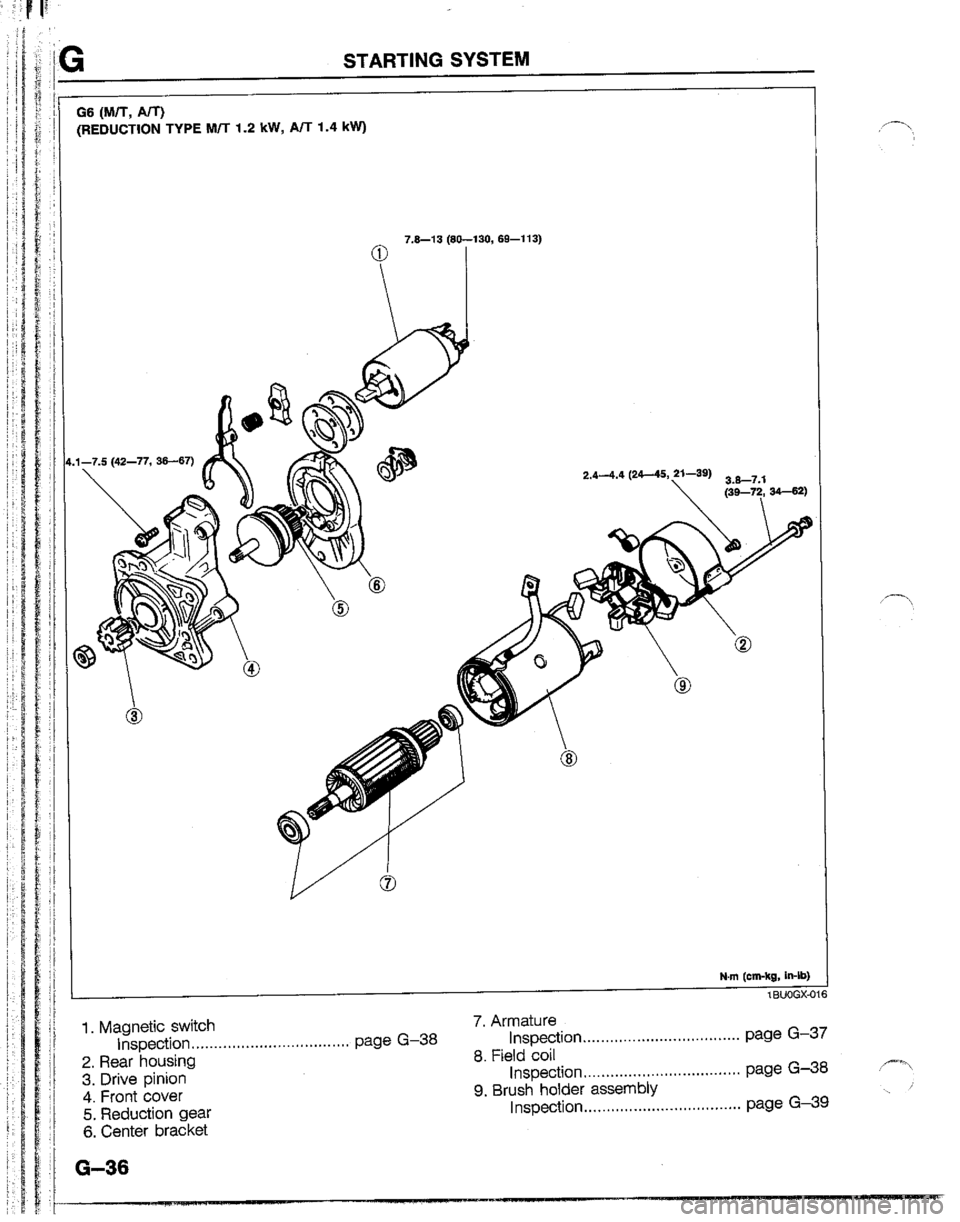 MAZDA B2200 1992  Workshop Manual 