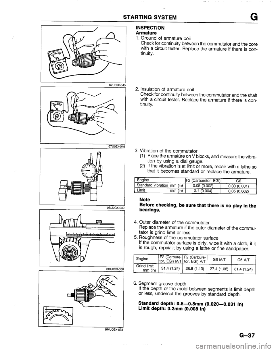 MAZDA B2200 1992  Workshop Manual 