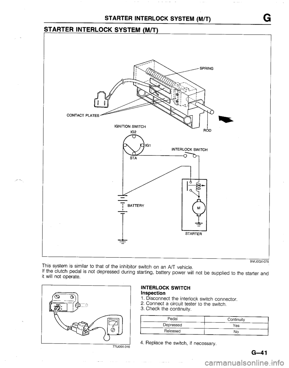 MAZDA B2200 1992  Workshop Manual 