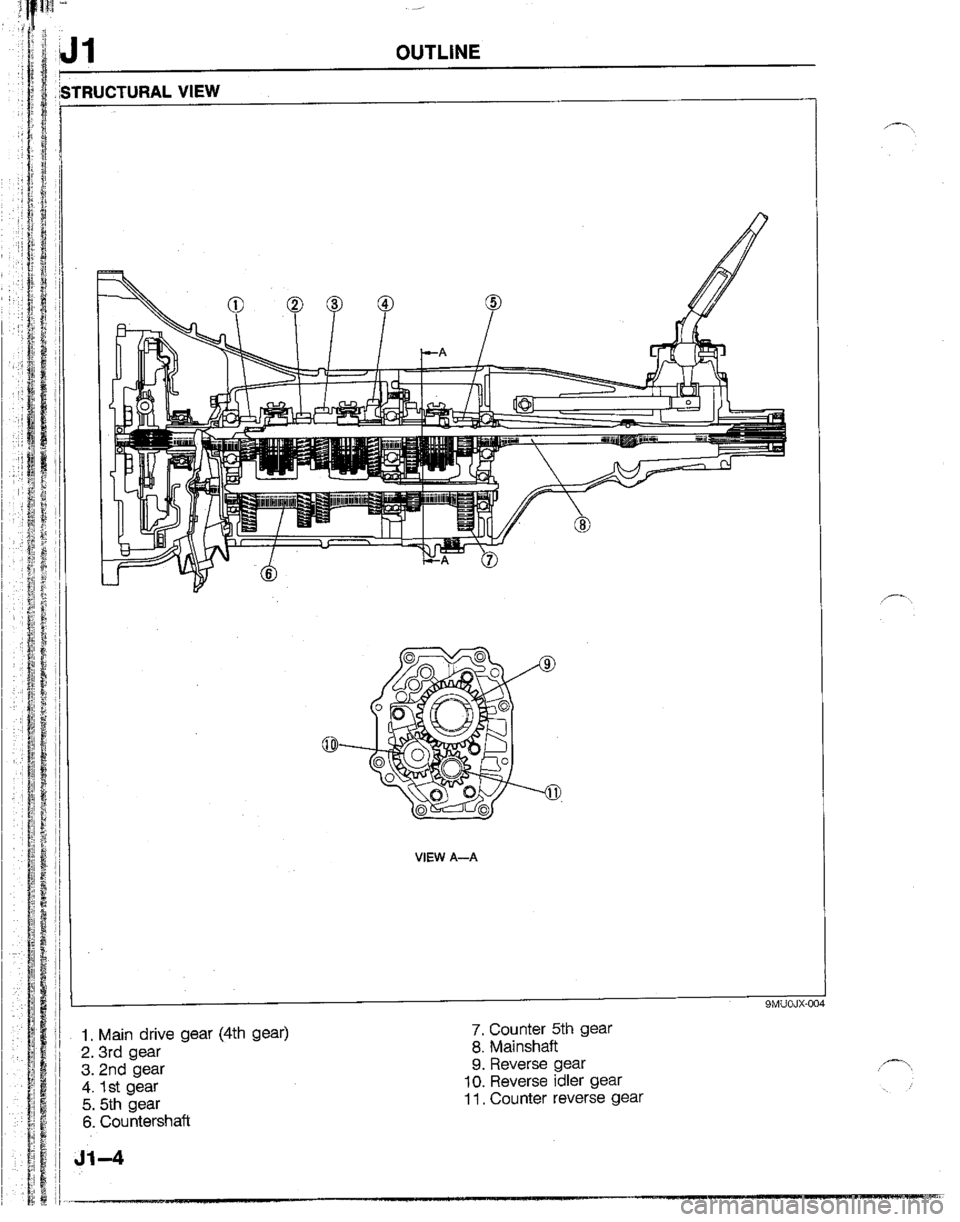 MAZDA B2200 1992  Workshop Manual 