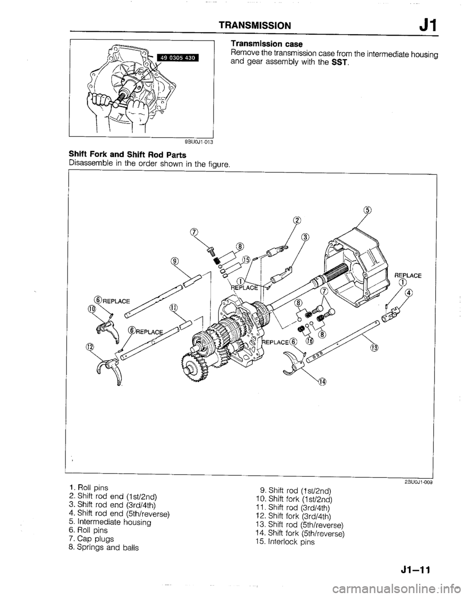 MAZDA B2200 1992  Workshop Manual 
