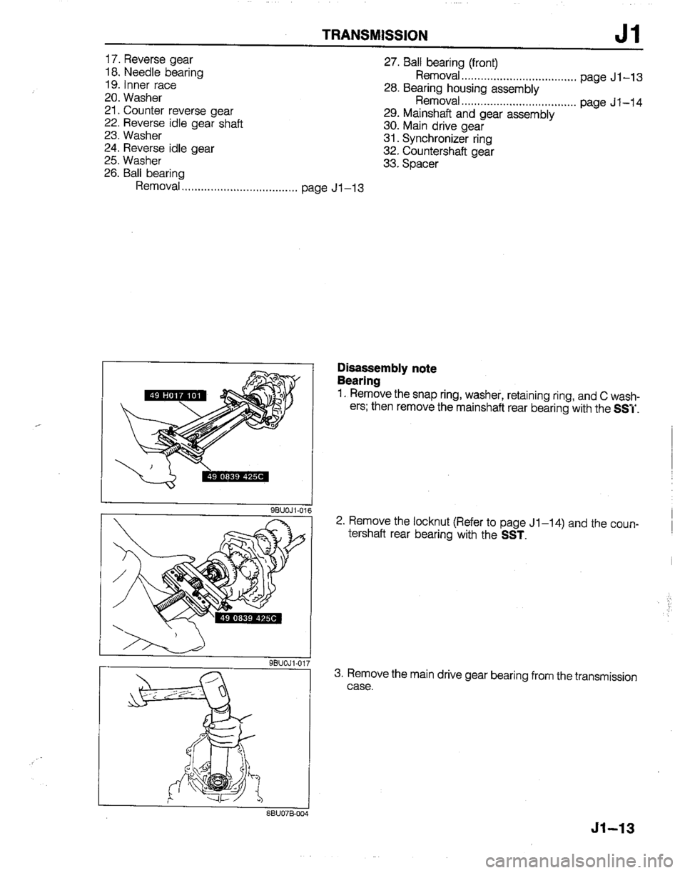 MAZDA B2200 1992  Workshop Manual 