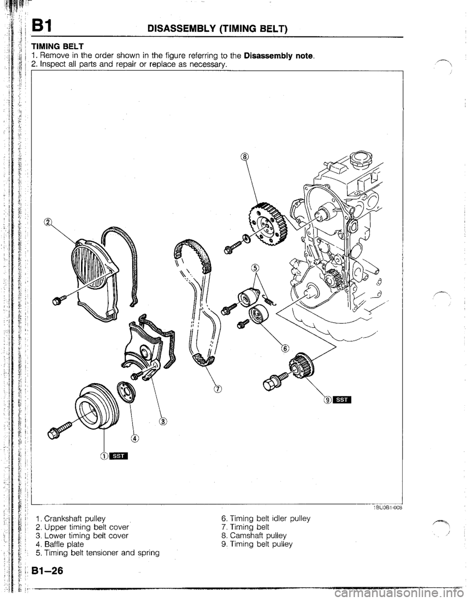 MAZDA B2200 1992  Workshop Manual 