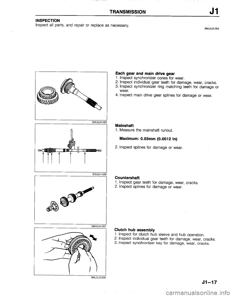 MAZDA B2200 1992  Workshop Manual 