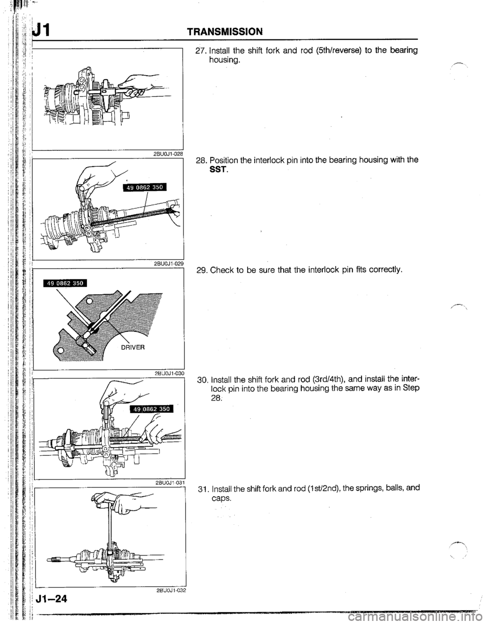 MAZDA B2200 1992  Workshop Manual 