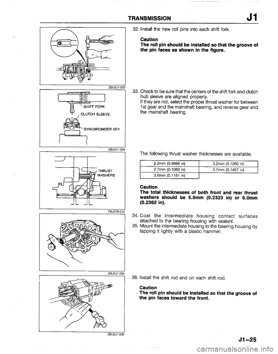 MAZDA B2200 1992  Workshop Manual 