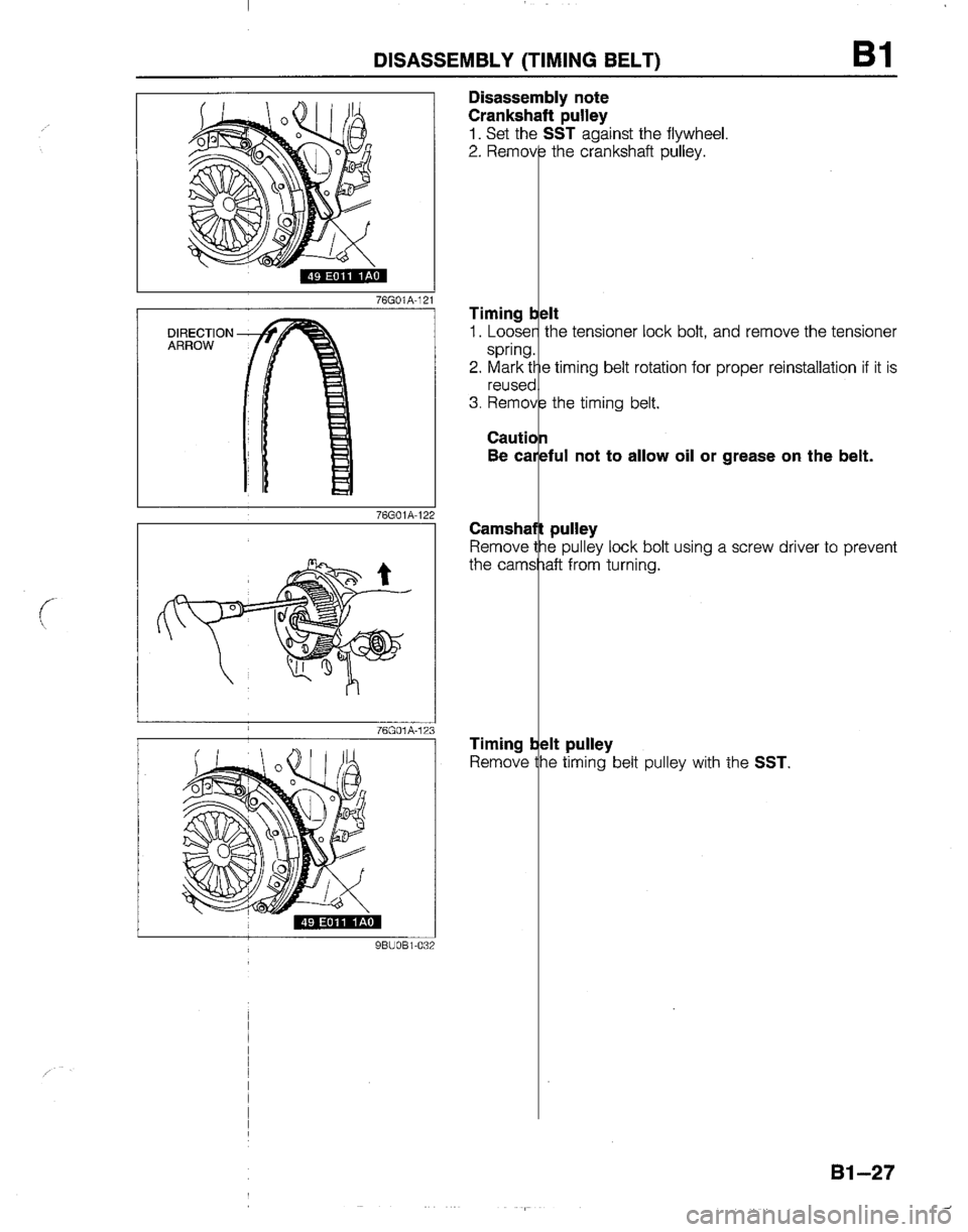 MAZDA B2200 1992  Workshop Manual 