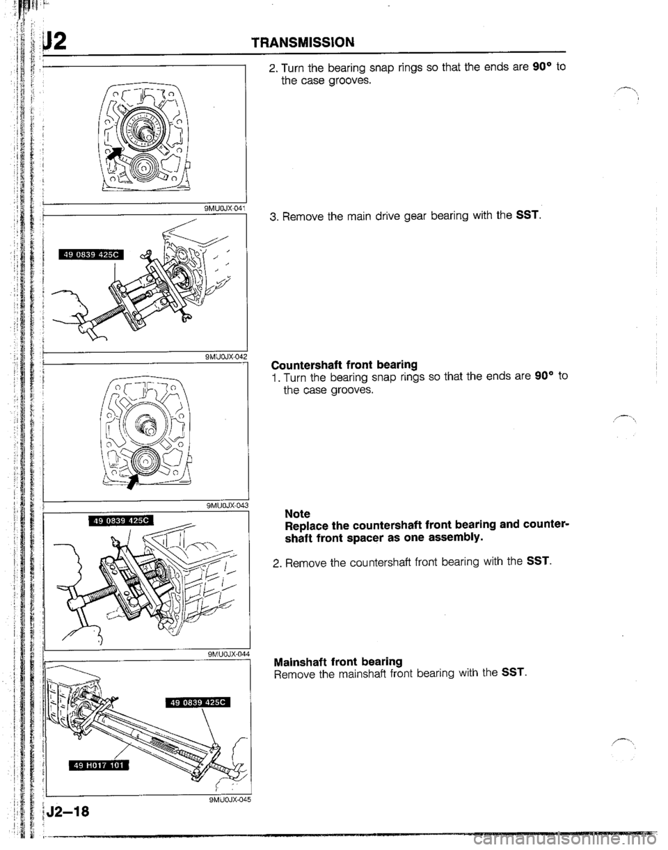 MAZDA B2200 1992  Workshop Manual 