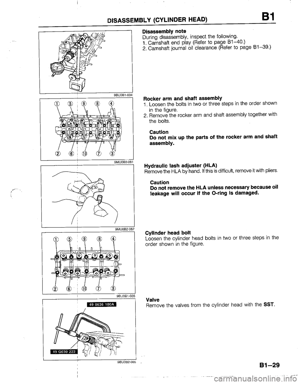 MAZDA B2200 1992  Workshop Manual 