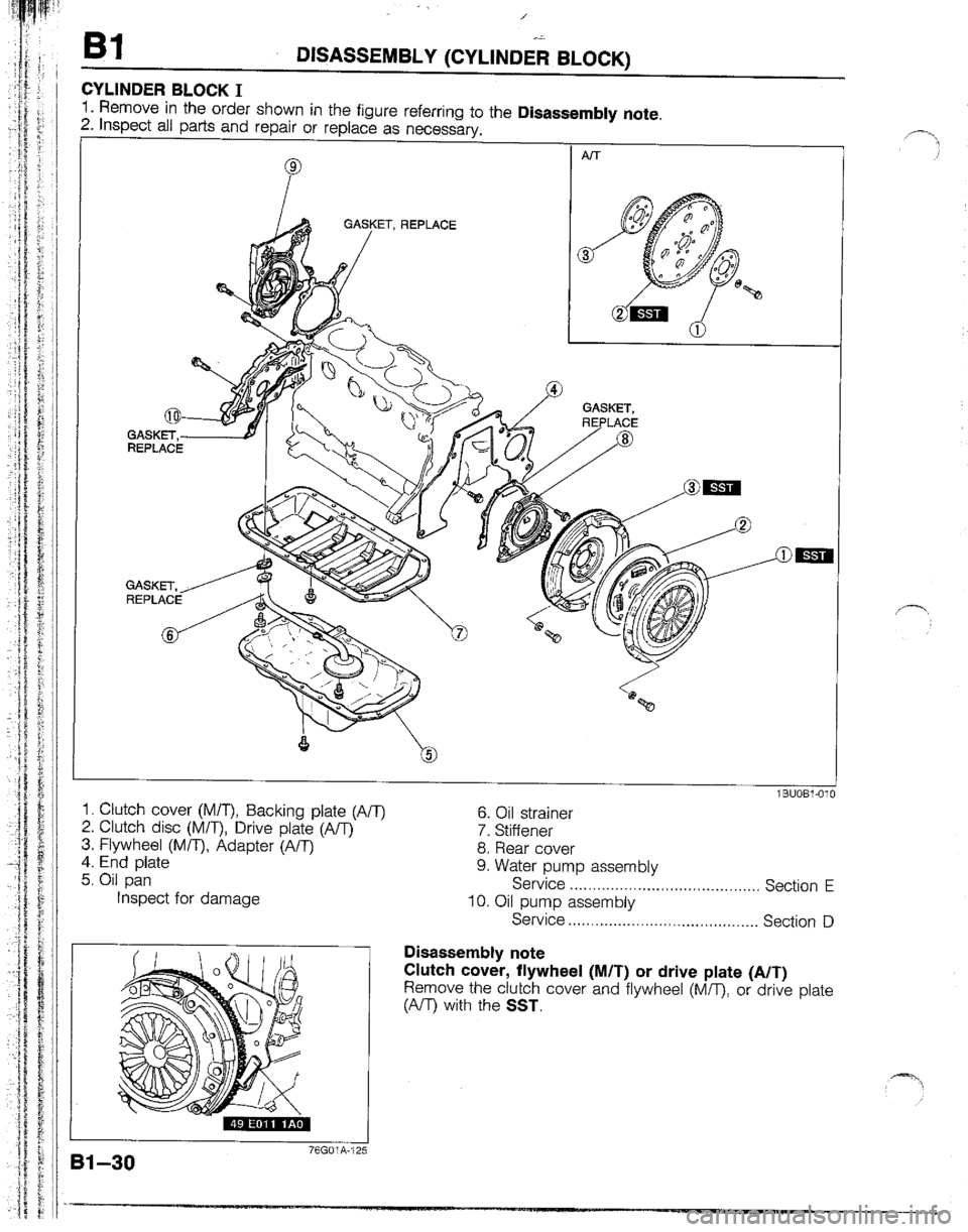 MAZDA B2200 1992  Workshop Manual 