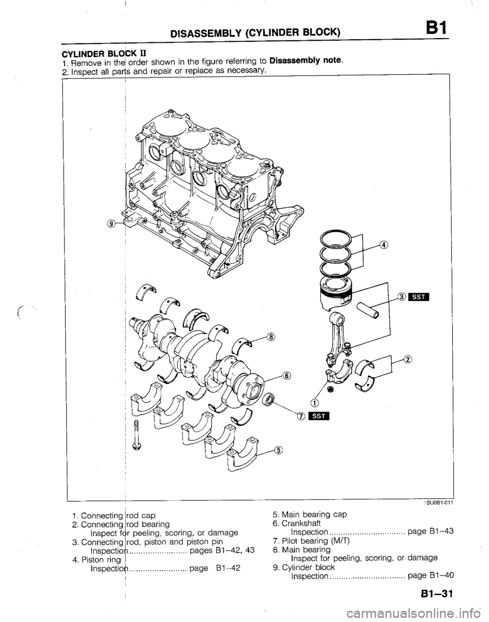 MAZDA B2200 1992  Workshop Manual 
