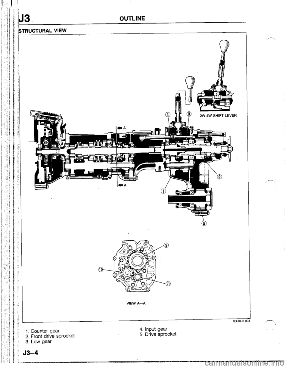 MAZDA B2200 1992  Workshop Manual 