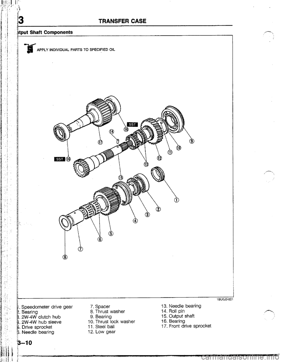 MAZDA B2200 1992  Workshop Manual 