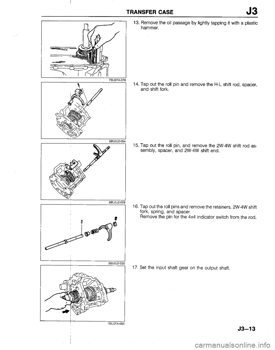 MAZDA B2200 1992  Workshop Manual 