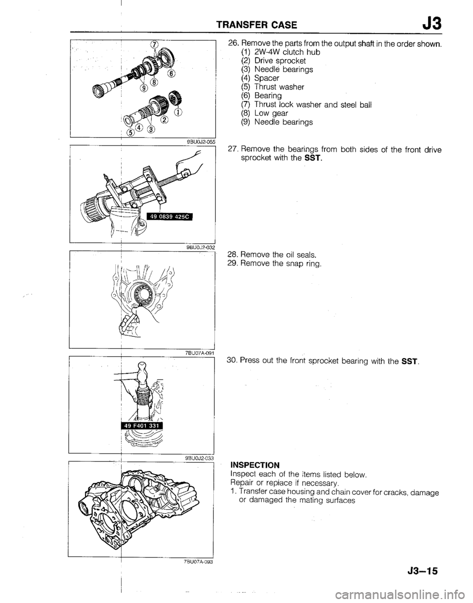 MAZDA B2200 1992  Workshop Manual 