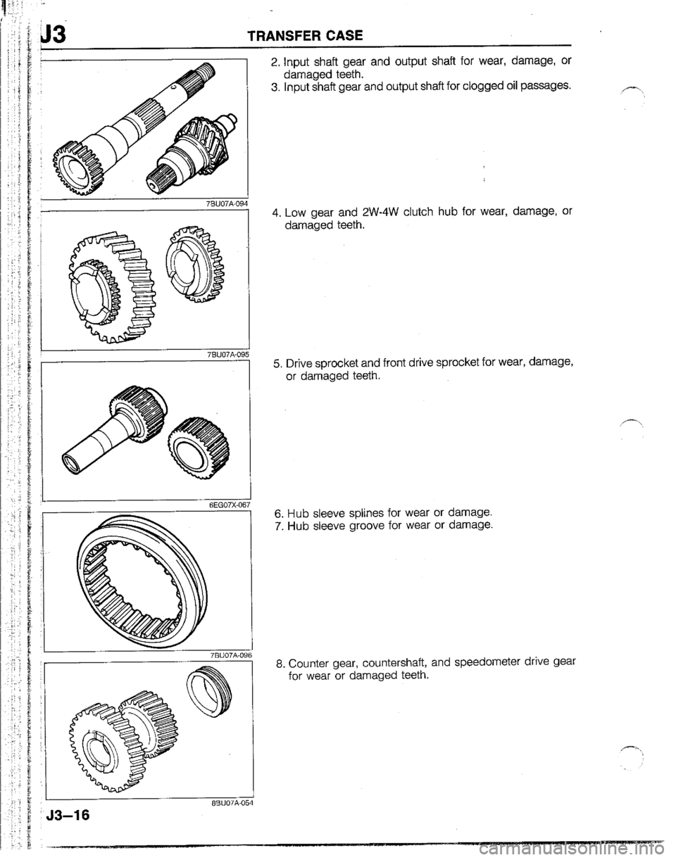 MAZDA B2200 1992  Workshop Manual 