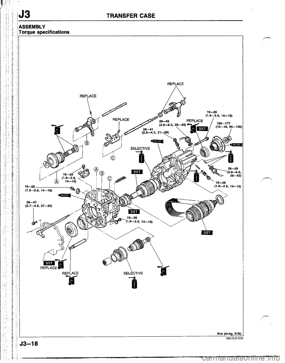 MAZDA B2200 1992  Workshop Manual 