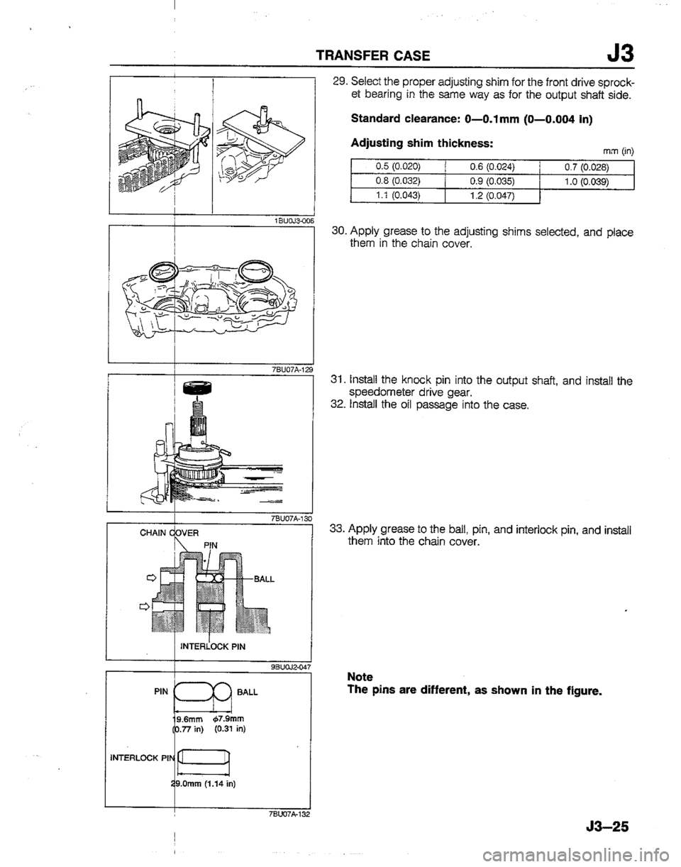 MAZDA B2200 1992  Workshop Manual 