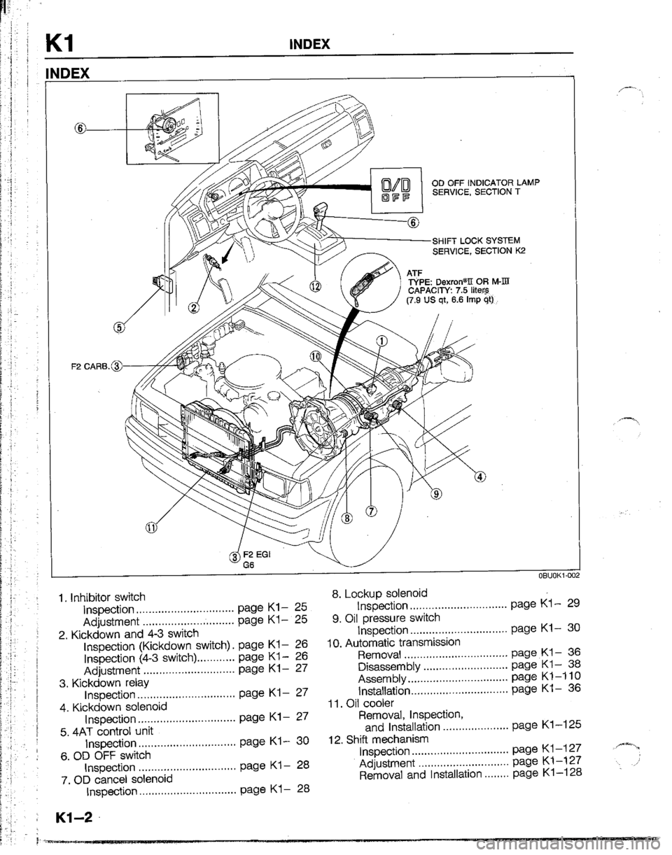MAZDA B2200 1992  Workshop Manual 