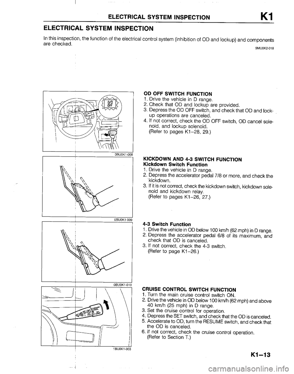 MAZDA B2200 1992  Workshop Manual 