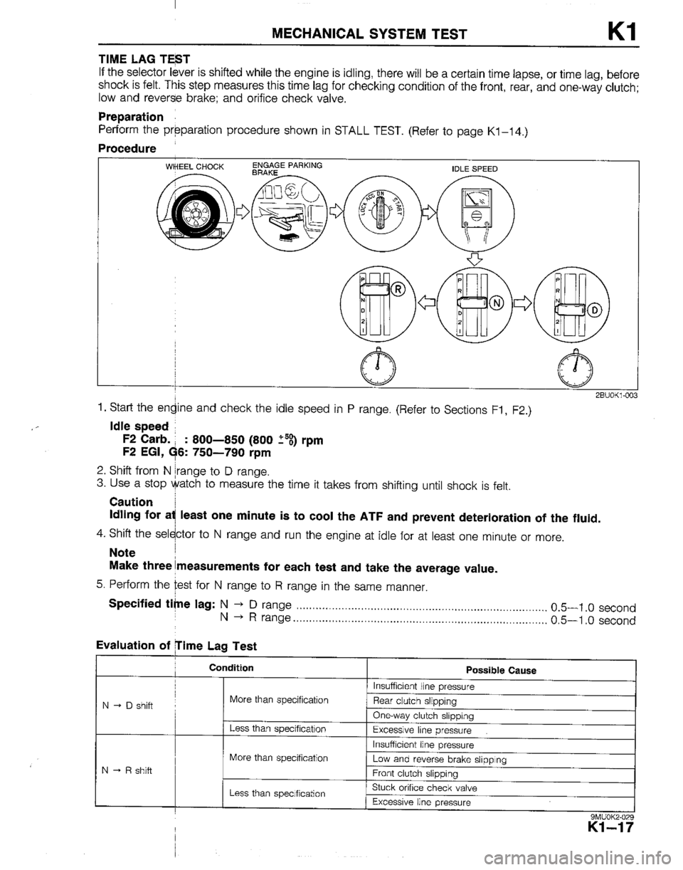 MAZDA B2200 1992  Workshop Manual 
