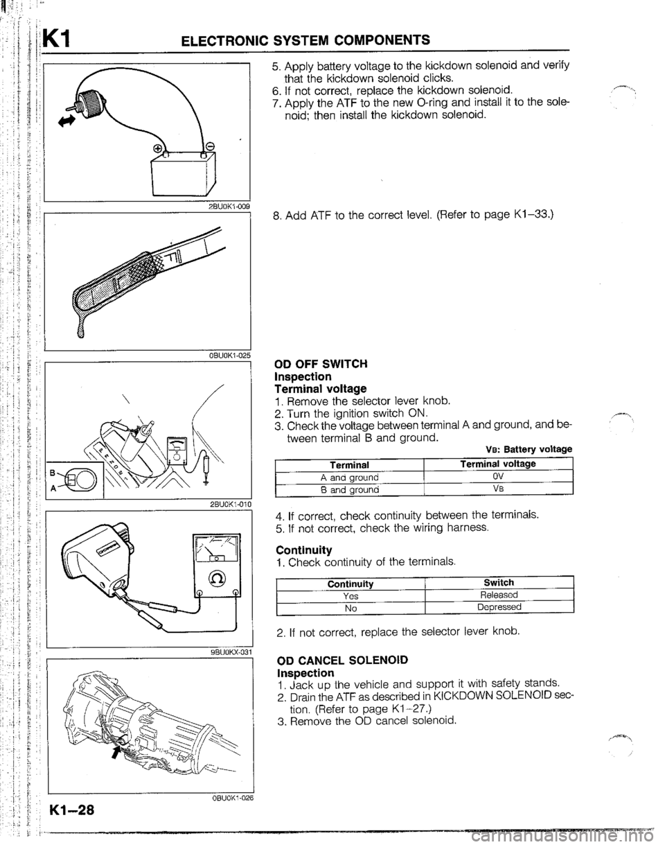 MAZDA B2200 1992  Workshop Manual 