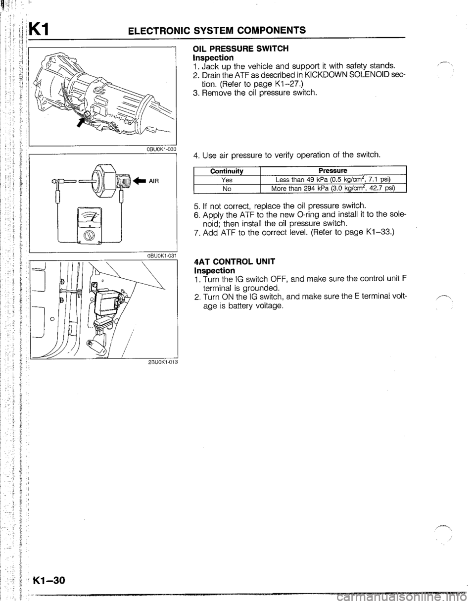 MAZDA B2200 1992  Workshop Manual 