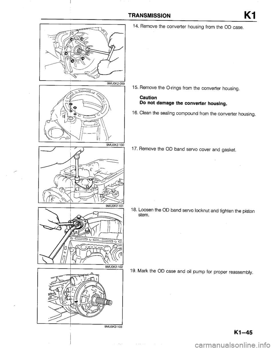 MAZDA B2200 1992  Workshop Manual 