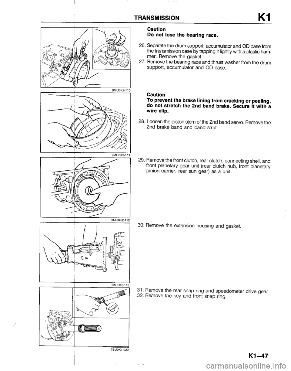 MAZDA B2200 1992  Workshop Manual 