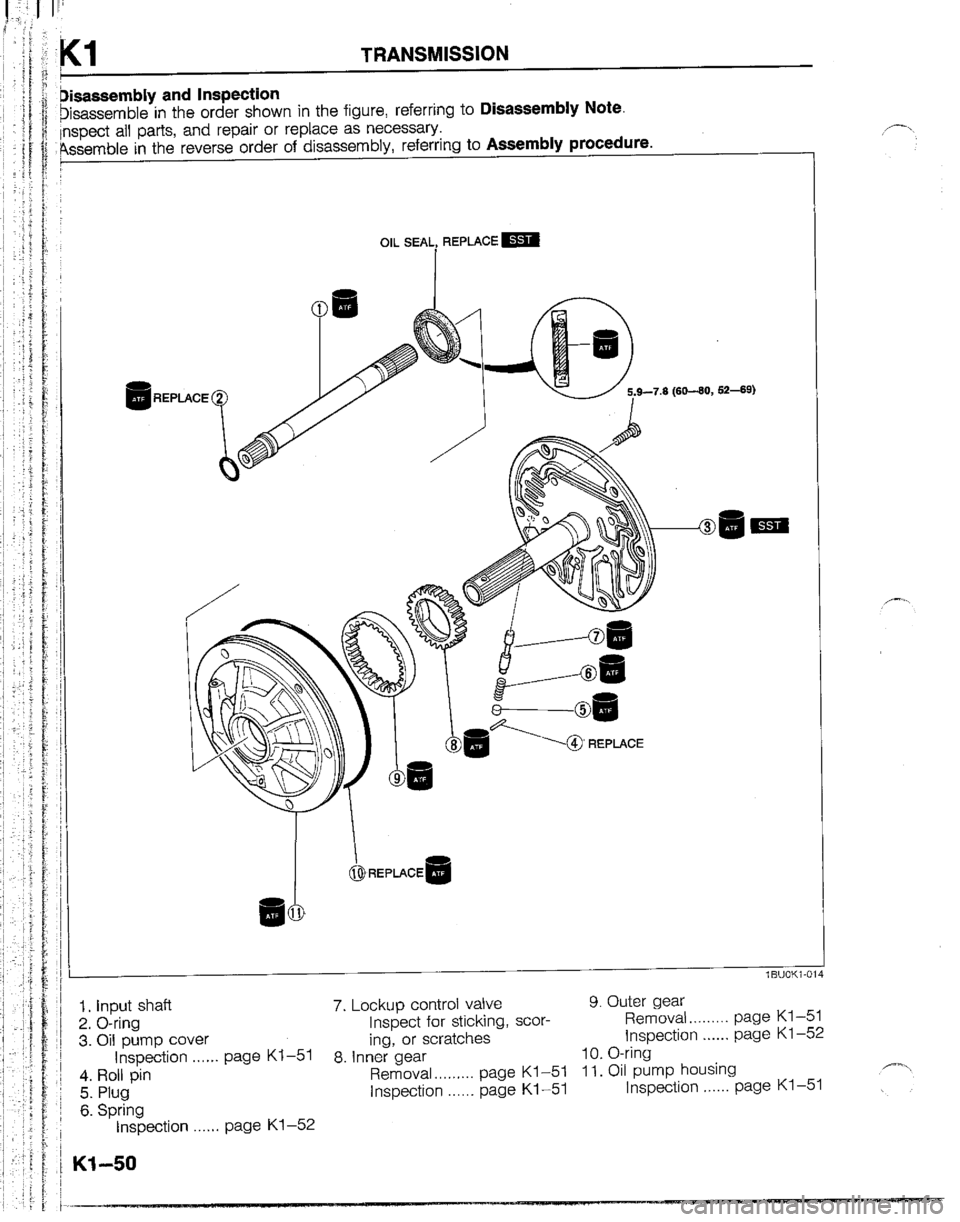 MAZDA B2200 1992  Workshop Manual 