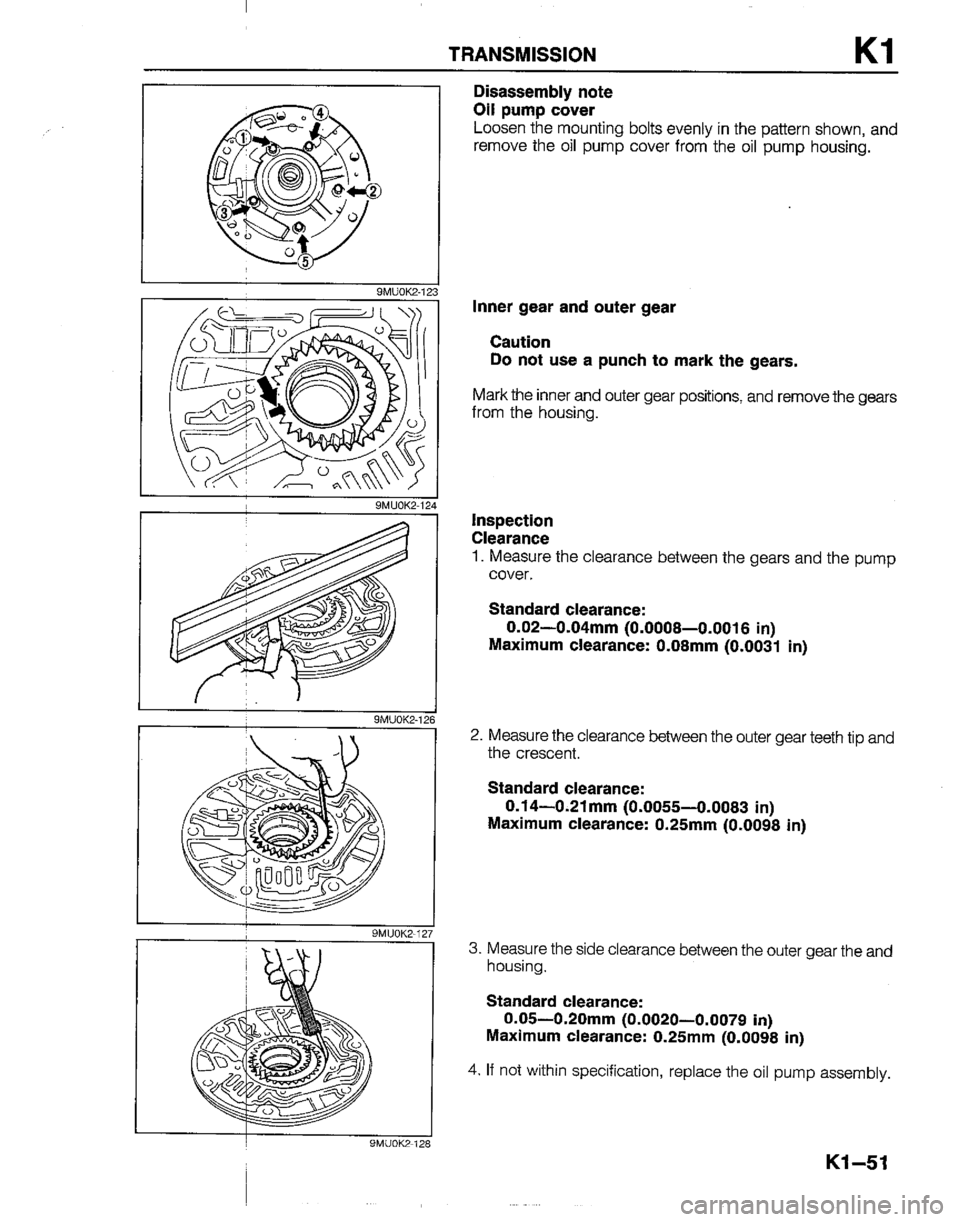MAZDA B2200 1992  Workshop Manual 