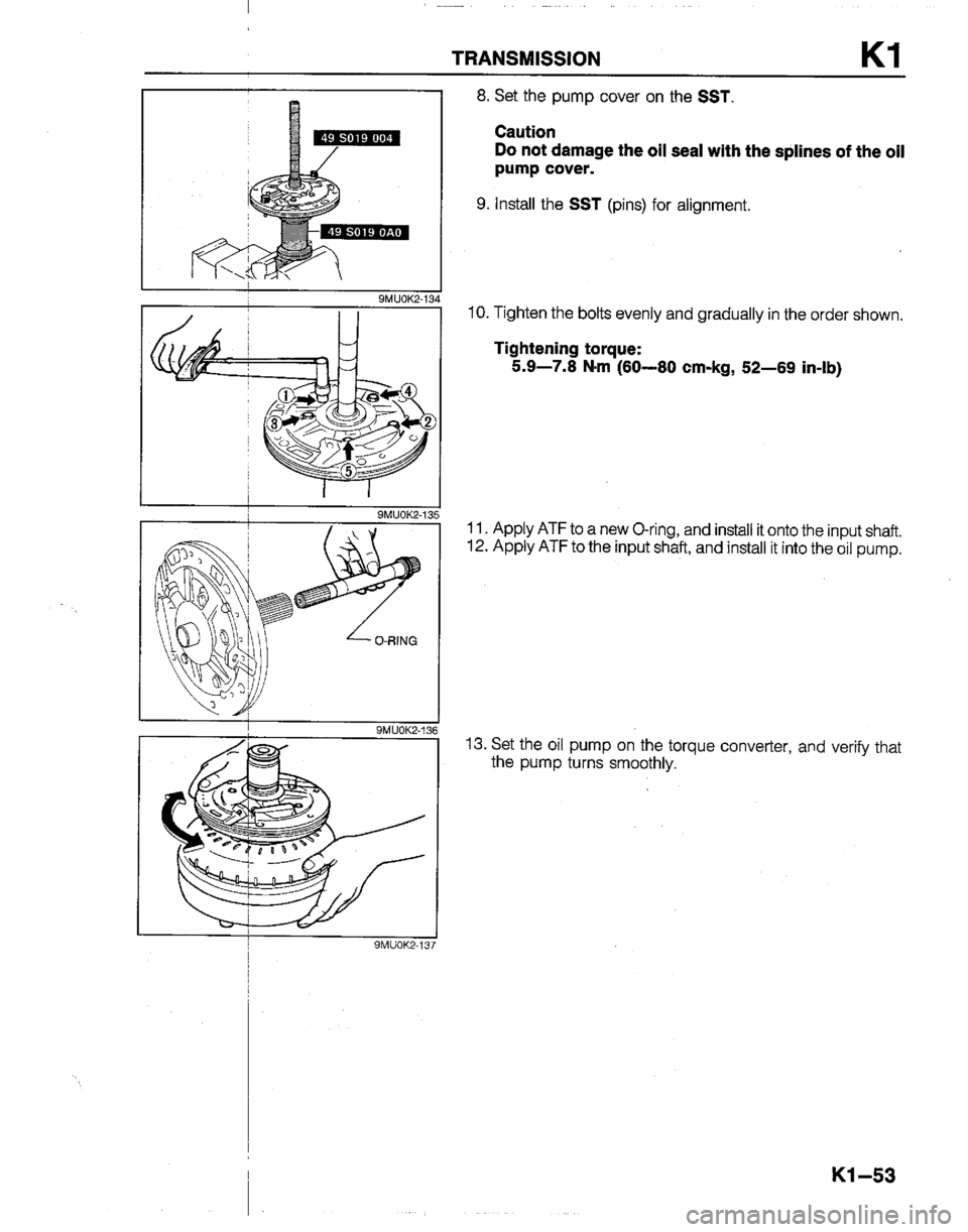 MAZDA B2200 1992  Workshop Manual 