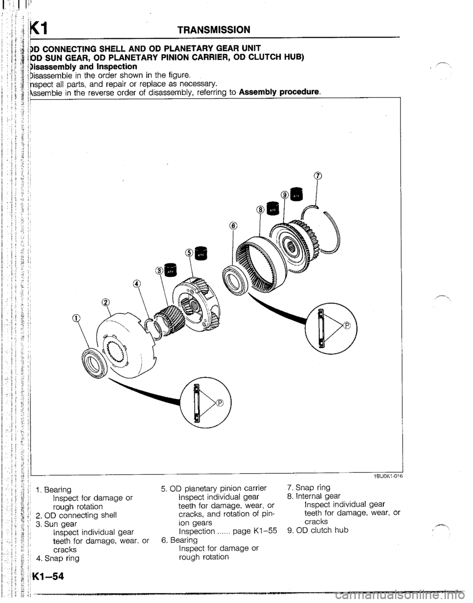 MAZDA B2200 1992  Workshop Manual 