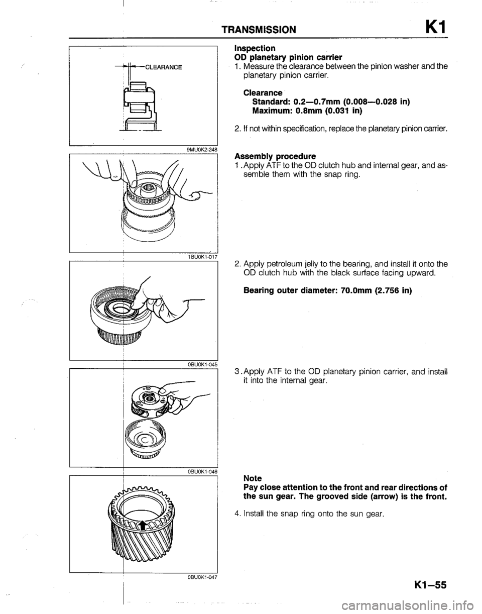 MAZDA B2200 1992  Workshop Manual 