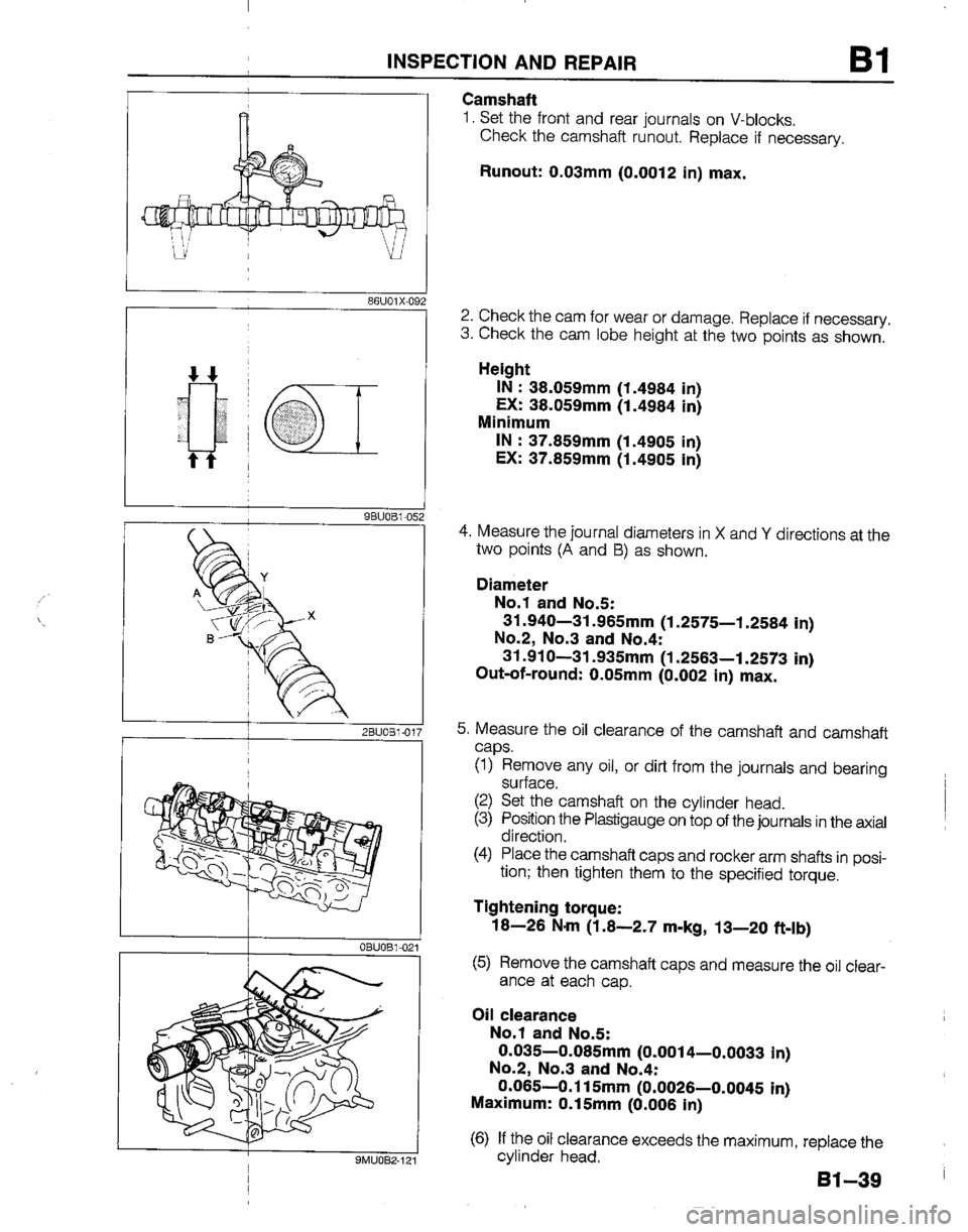 MAZDA B2200 1992  Workshop Manual 