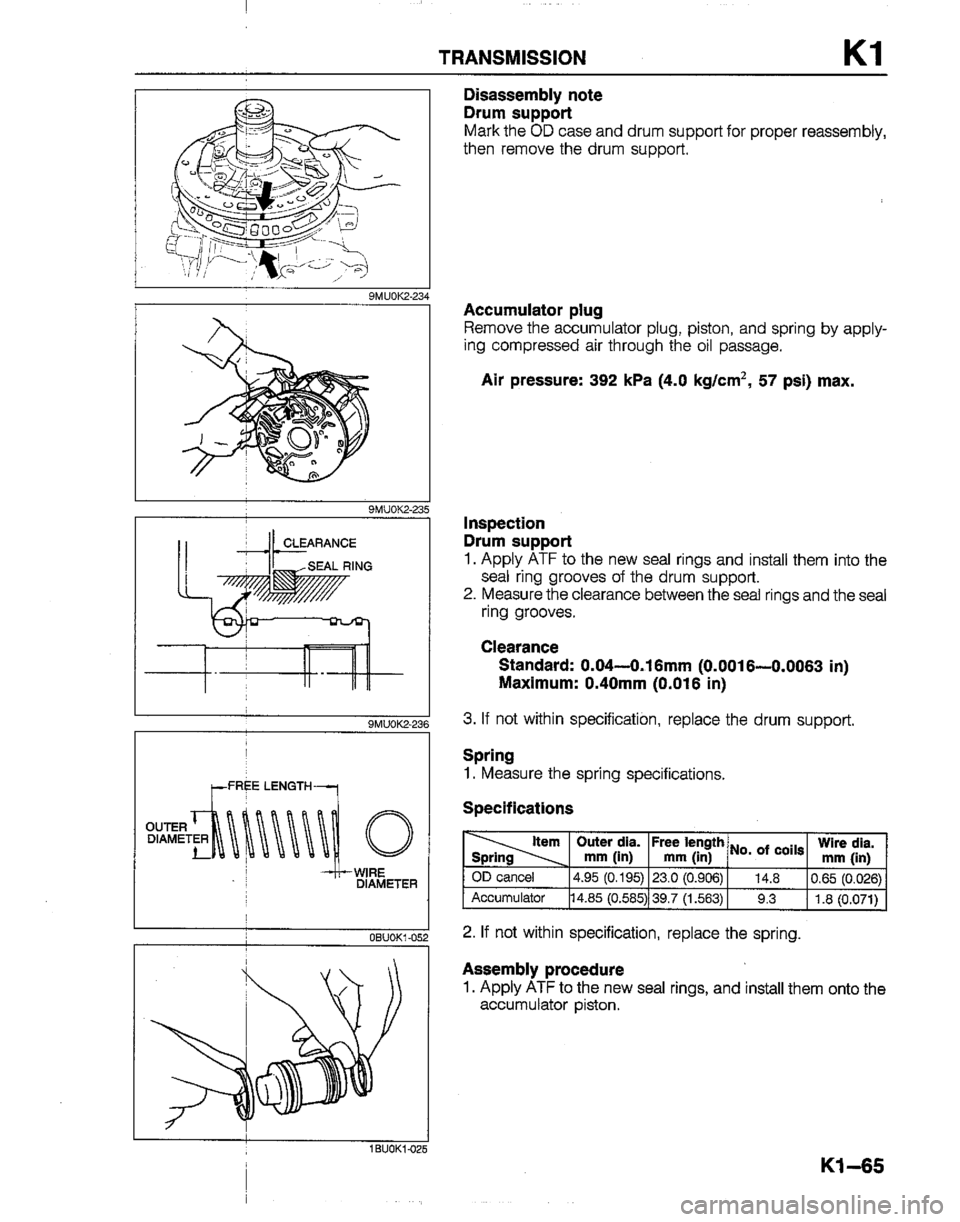 MAZDA B2200 1992  Workshop Manual 