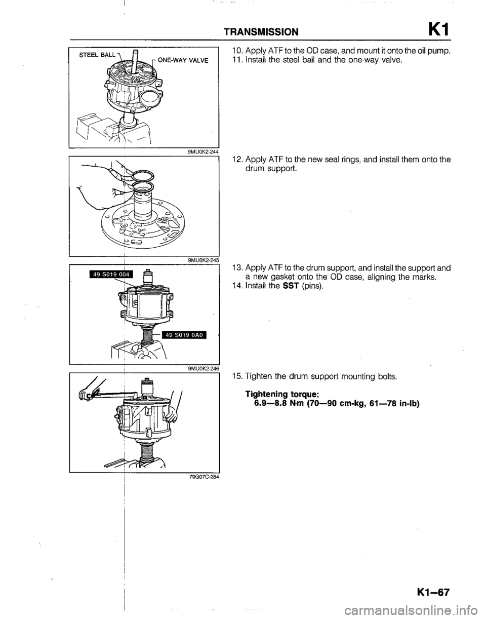 MAZDA B2200 1992  Workshop Manual 