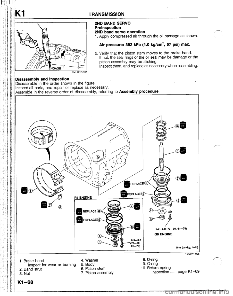 MAZDA B2200 1992  Workshop Manual 
