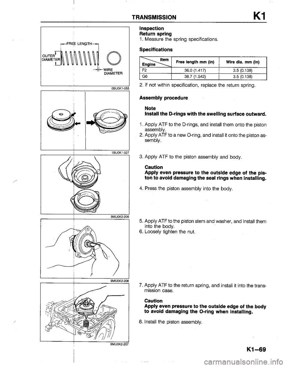 MAZDA B2200 1992  Workshop Manual 