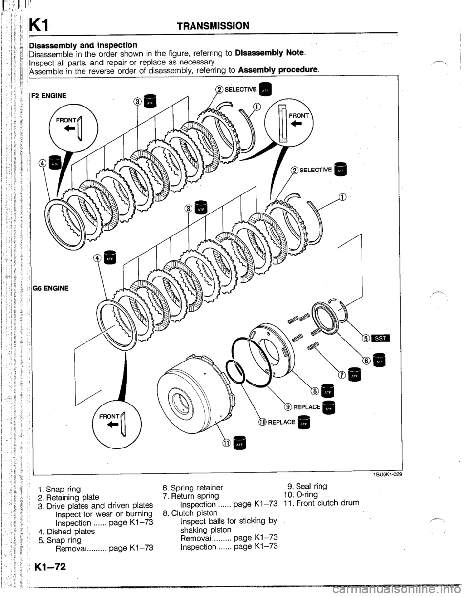MAZDA B2200 1992  Workshop Manual 