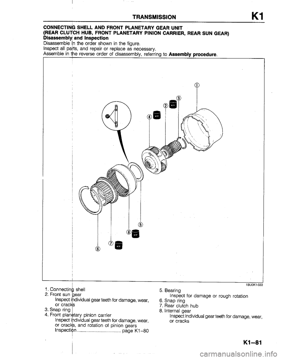 MAZDA B2200 1992  Workshop Manual 