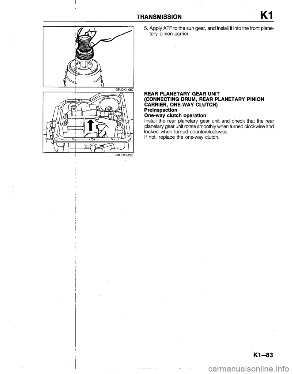 MAZDA B2200 1992  Workshop Manual 