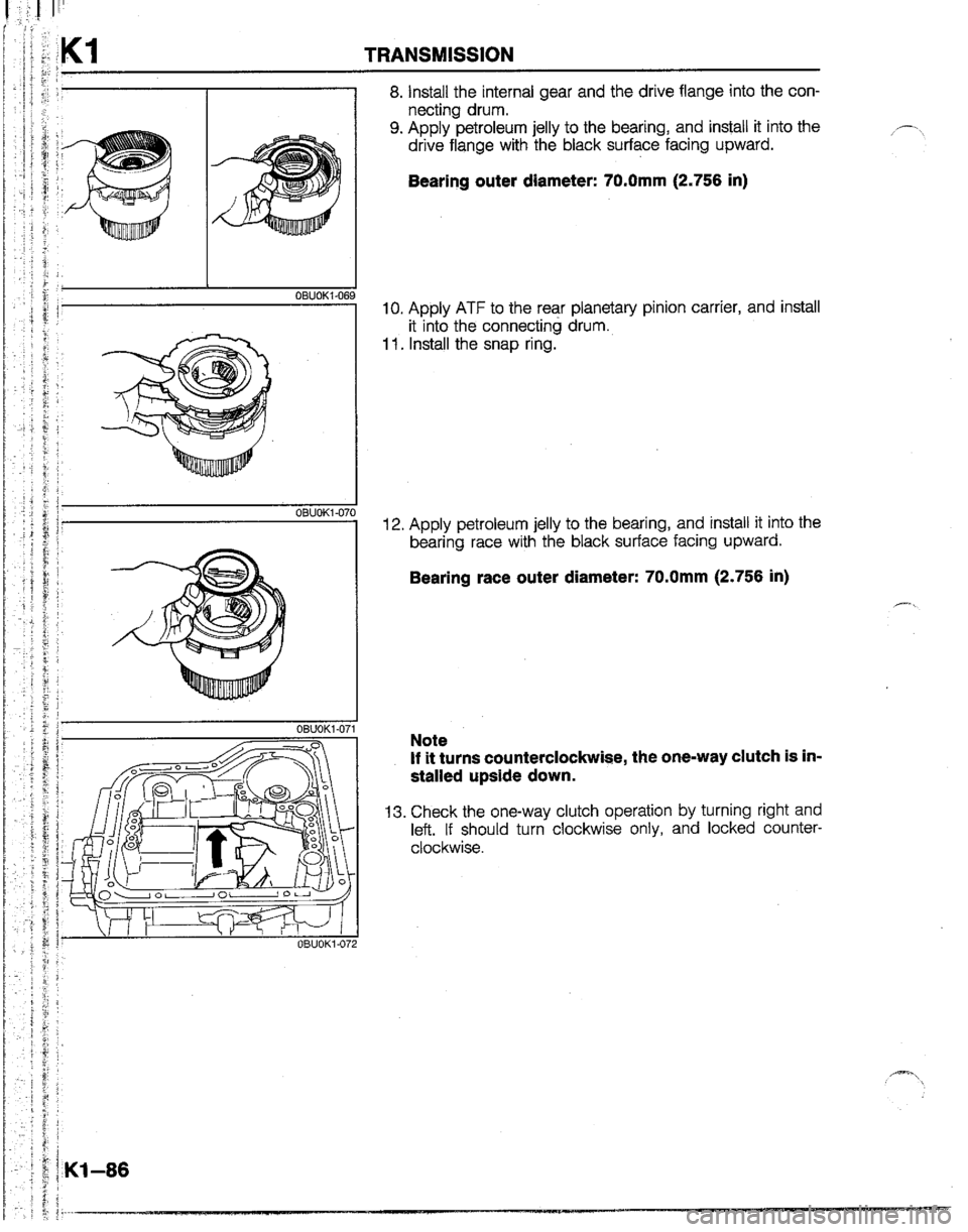 MAZDA B2200 1992  Workshop Manual 